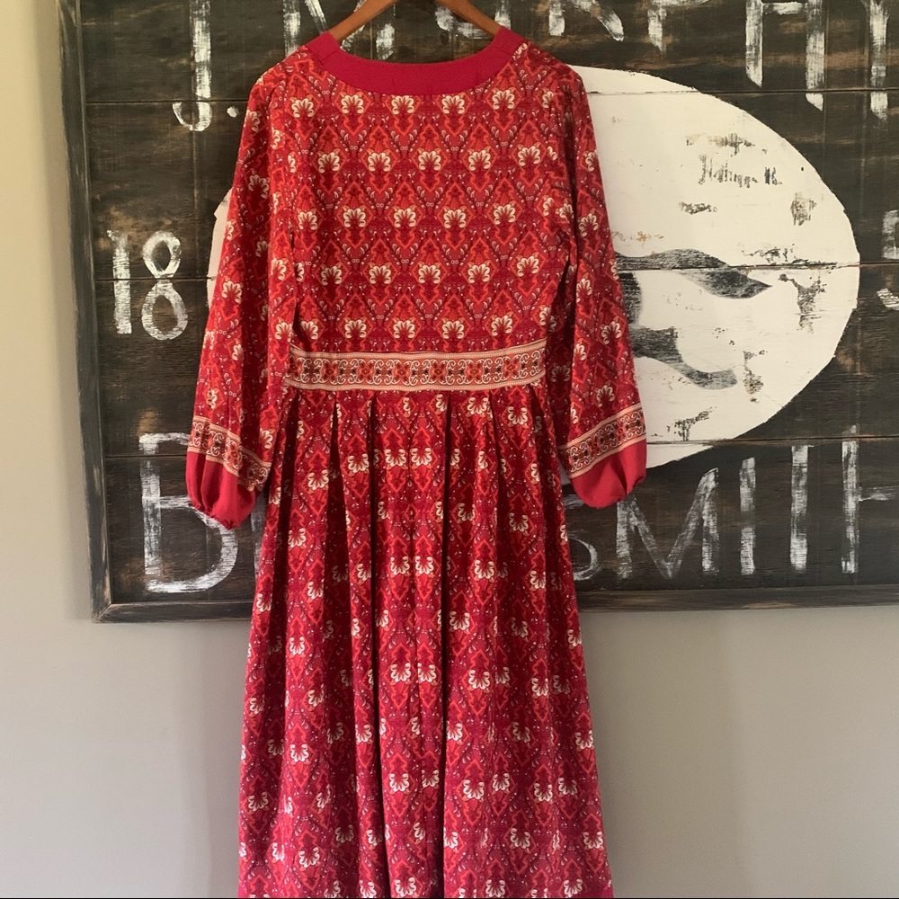 New Boho Floral Print Gypsy Midi Maxi Dress - Picture 8 of 10